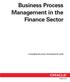 Business Process Management in the Finance Sector