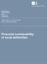 Financial sustainability of local authorities