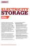 STORAGE ELECTRICITY. Improving the world through engineering