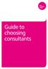 Guide to choosing consultants