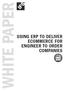 White paper. Using ERP to Deliver ecommerce for Companies