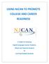 USING NJCAN TO PROMOTE COLLEGE AND CAREER READINESS