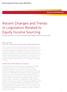 Recent Changes and Trends in Legislation Related to Equity Income Sourcing