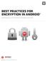 best practices for encryption in android