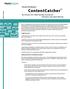 ContentCatcher. Voyant Strategies. Best Practice for E-Mail Gateway Security and Enterprise-class Spam Filtering