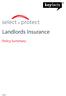 Landlords Insurance. Policy Summary. Page 1