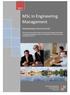 2012 Medical Science programmes - Master in Engineering and Project Management