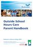 Outside School Hours Care Parent Handbook