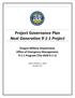 Project Governance Plan Next Generation 9-1-1 Project Oregon Military Department, Office of Emergency Management, 9-1-1 Program (The OEM 9-1-1)