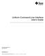 Uniform Command-Line Interface User s Guide