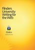 Flinders University Writing for the Web