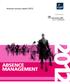 Annual survey report 2012. in partnership with ABSENCE MANAGEMENT