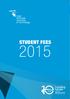 Student FeeS A 2015 Student FeeS 2015