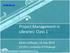 Project Management in Libraries: Class 1