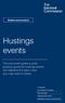 This document gives a good practice guide for hustings events and explains the basic rules you may need to follow.