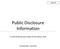 Public Disclosure Information