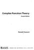 Complex Function Theory. Second Edition. Donald Sarason >AMS AMERICAN MATHEMATICAL SOCIETY