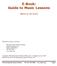 E-Book: Guide to Music Lessons