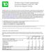 TD Bank Group Provides Supplementary Disclosures Related to Fiscal 2011 IFRS Results and Segment Change