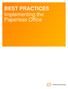 BEST PRACTICES Implementing the Paperless Office