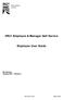 HR21 Employee & Manager Self Service. Employee User Guide