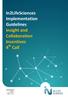 In2LifeSciences Implementation Guidelines Insight and Collaboration Incentives 4 th Call