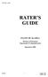 RATER S GUIDE STATE OF ALASKA