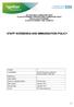STAFF SCREENING AND IMMUNISATION POLICY