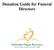 Donation Guide for Funeral Directors