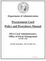 Procurement Card Policy and Procedures Manual