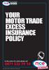 Your Motor Trade Excess Insurance