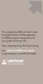 The Leadership MBA at Lake Forest Graduate School of Management. An MBA program designed to fit your goals. And your life.