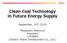 Clean Coal Technology in Future Energy Supply