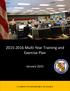 2015-2016 Multi-Year Training and Exercise Plan