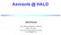 Aerosols @ HALO Ulrich Pöschl