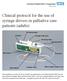Clinical protocol for the use of syringe drivers in palliative care patients (adults)
