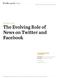 RECOMMENDED CITATION: Pew Research Center, July, 2015, The Evolving Role of News on Twitter and Facebook