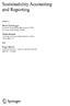 Sustainability Accounting and Reporting