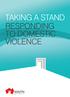 Taking a Stand Responding. Violence