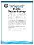 Do-It-Yourself. Home Water Survey