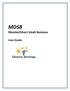 MDSB. MemberDirect Small Business. User Guide