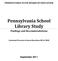 Pennsylvania School Library Study Findings and Recommendations