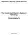 Department of Hydrology & Water Resources. The Accelerated Master s Degree in Hydrology REQUIREMENTS. (Updated June 2012)