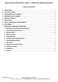 MISCELLANEOUS PROFESSIONAL LIABILITY ERRORS AND OMISSIONS INSURANCE TABLE OF CONTENTS