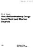 Anti-Inflammatory Drugs from Plant and Marine Sources