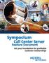 Symposium. Call Center Server. Feature Document. Set your foundation for profitable customer relationships