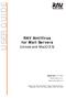 USER GUIDE. RAV AntiVirus for Mail Servers (Unices and MacOS X) Release Date: 5/27/2003 Product version: 8.4.2 User Guide revision: 2.