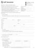 Proposal Form - Commercial General Liability Insurance