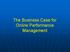 The Business Case for Online Performance Management