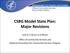 CSBG Model State Plan: Major Revisions